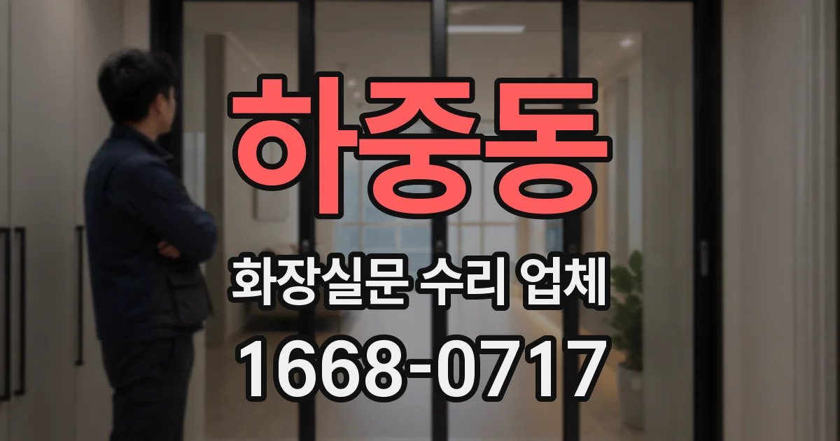 하중동 화장실문 수리 업체