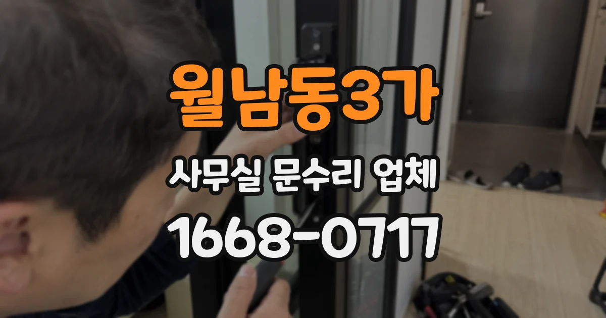월남동3가 사무실 문수리 업체