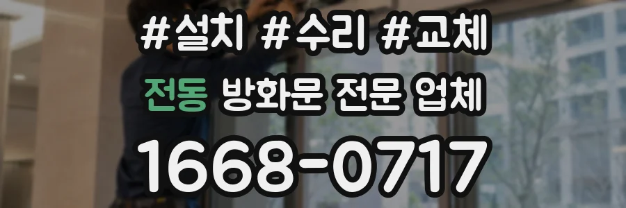 전동 방화문 전문 업체
