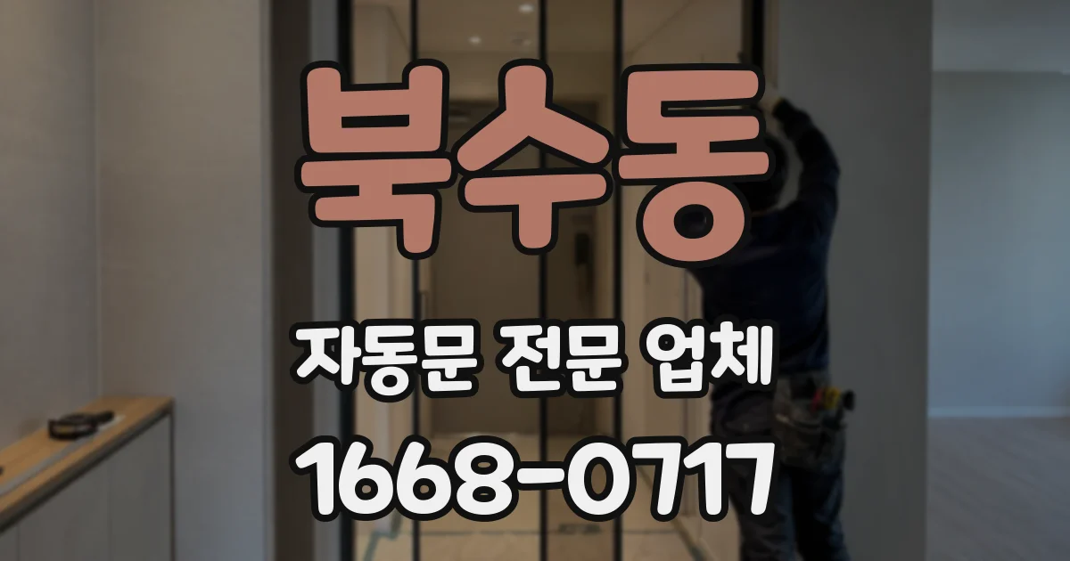 북수동 자동문 전문 업체