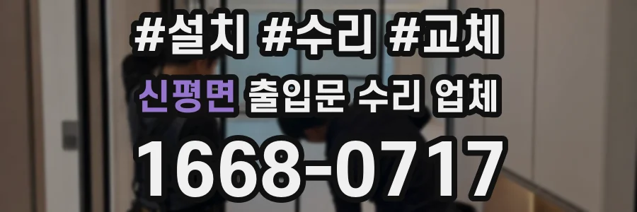 신평면 출입문 수리 업체