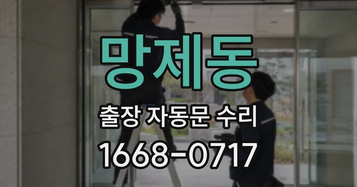 망제동 출장 자동문 수리