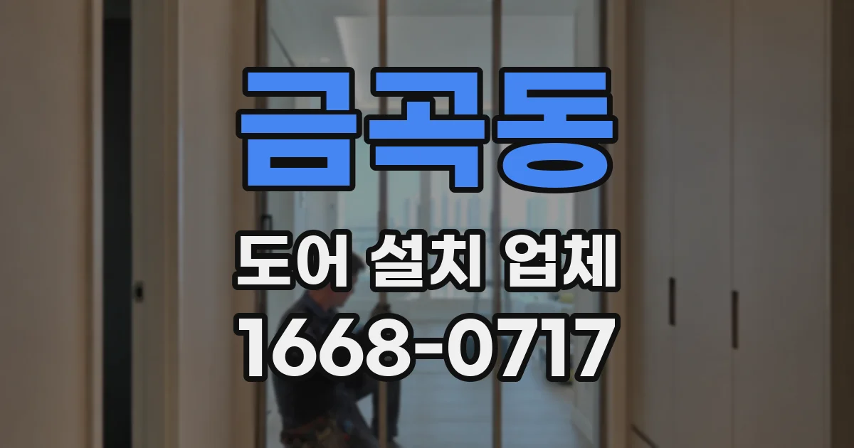 금곡동 도어 설치 업체