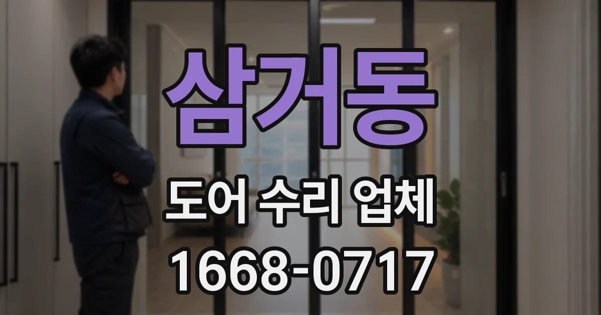 삼거동 도어 수리 업체