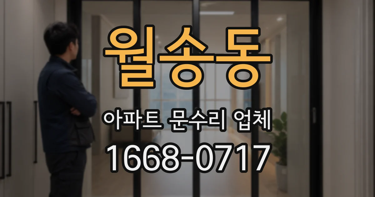 월송동 아파트 문수리 업체