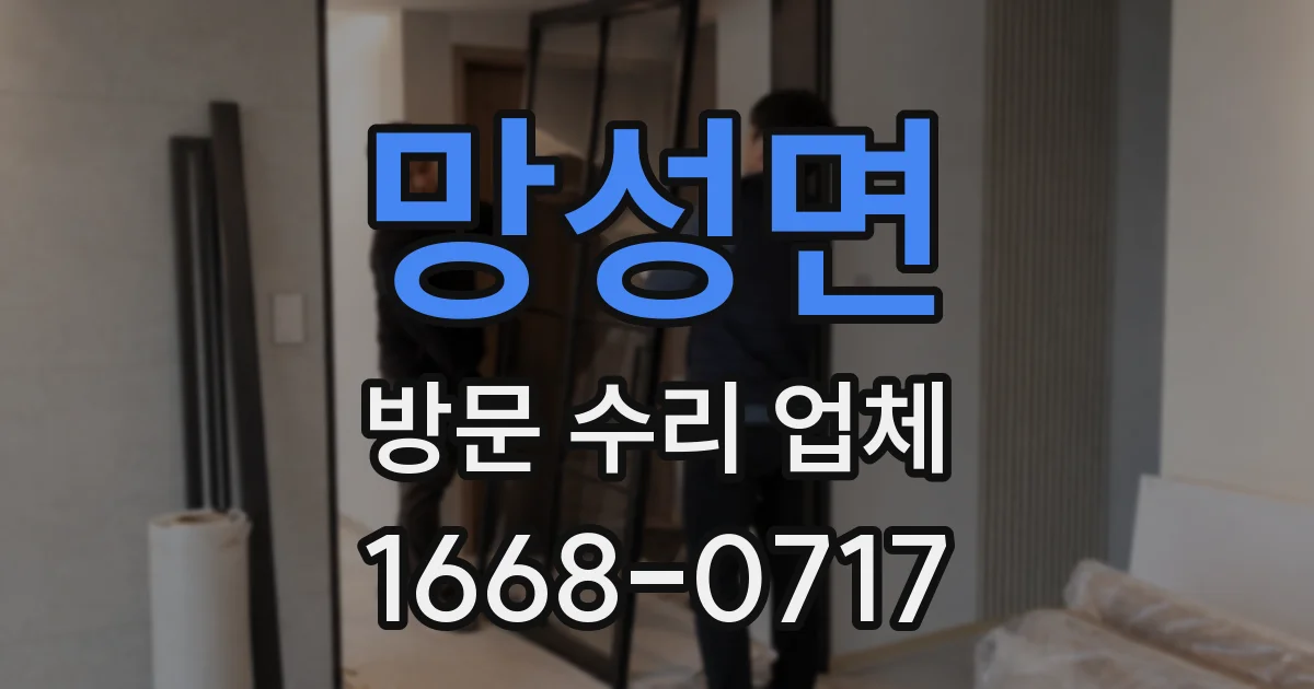 망성면 방문 수리 업체
