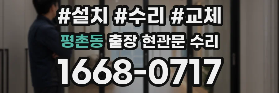 평촌동 출장 현관문 수리