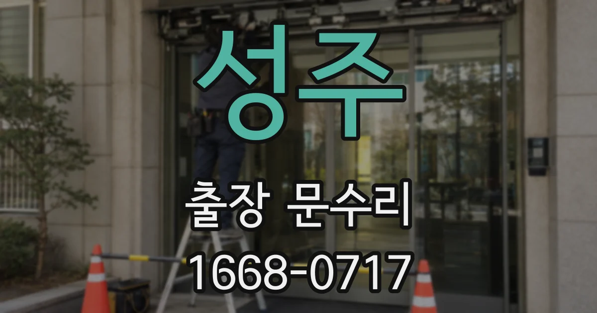 성주 출장 문수리