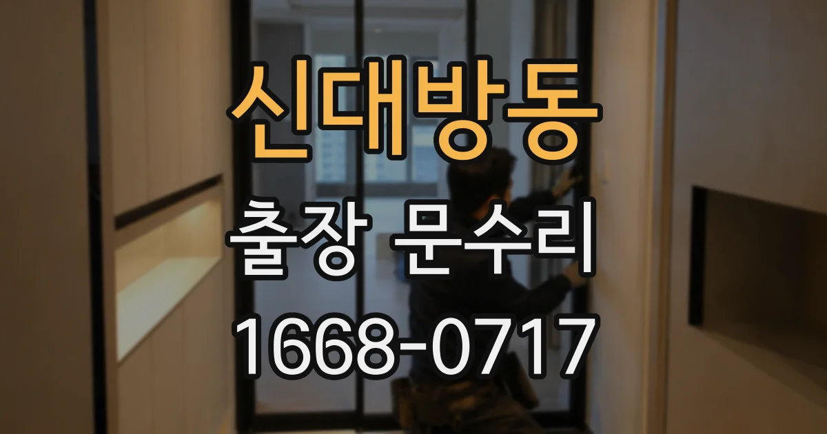 신대방동 출장 문수리