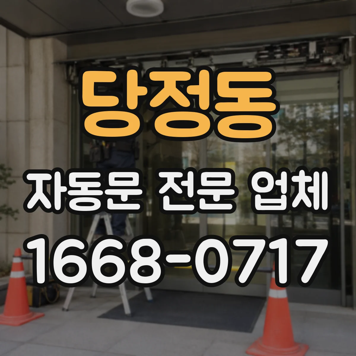 당정동 자동문 전문 업체