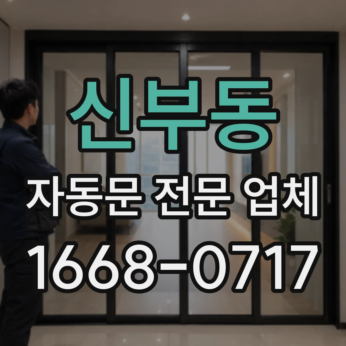신부동 자동문 전문 업체