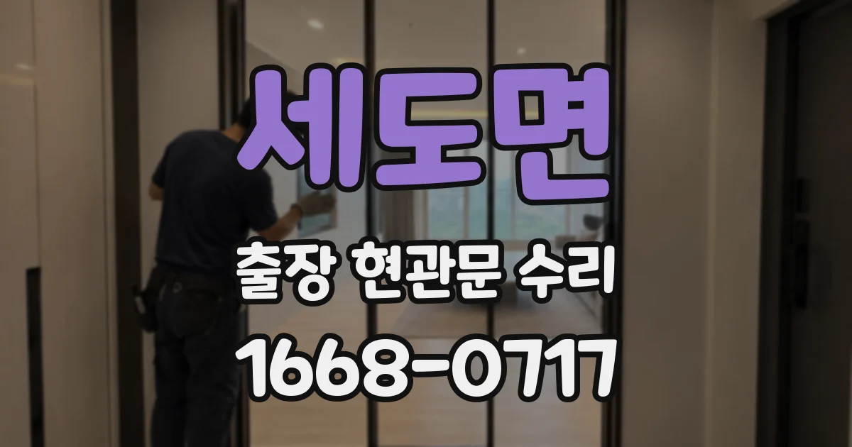 세도면 출장 현관문 수리