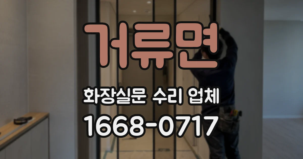 거류면 화장실문 수리 업체