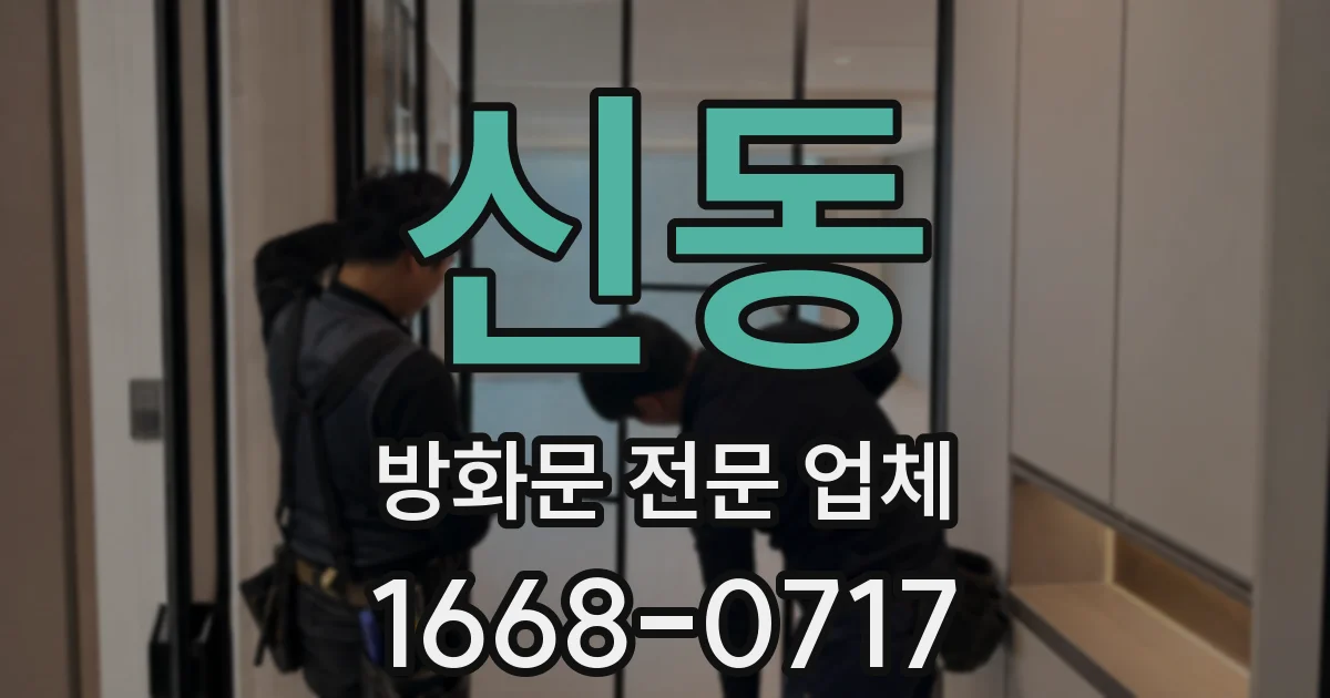 신동 방화문 전문 업체