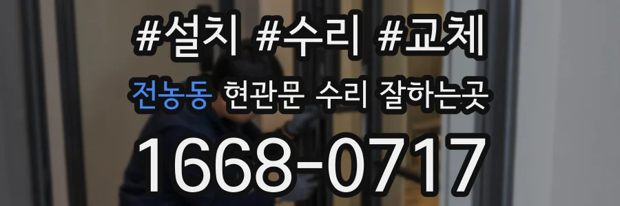 전농동 현관문 수리 잘하는곳