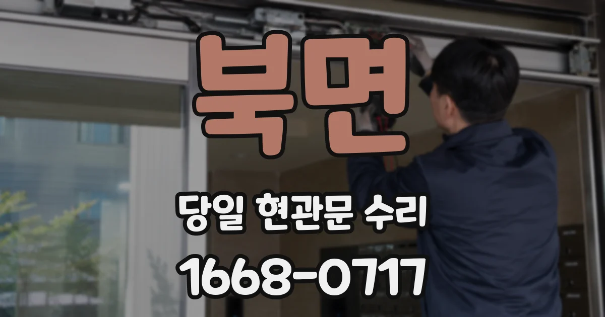 북면 당일 현관문 수리