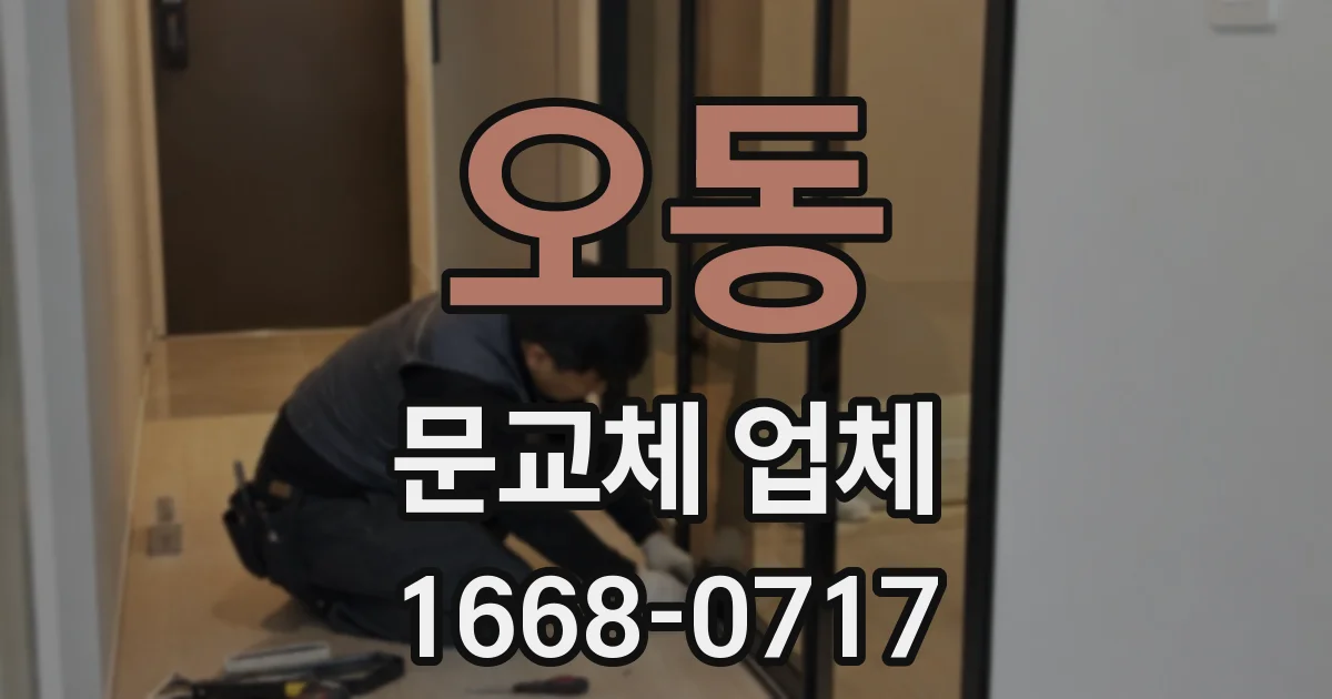 오동 문교체 업체
