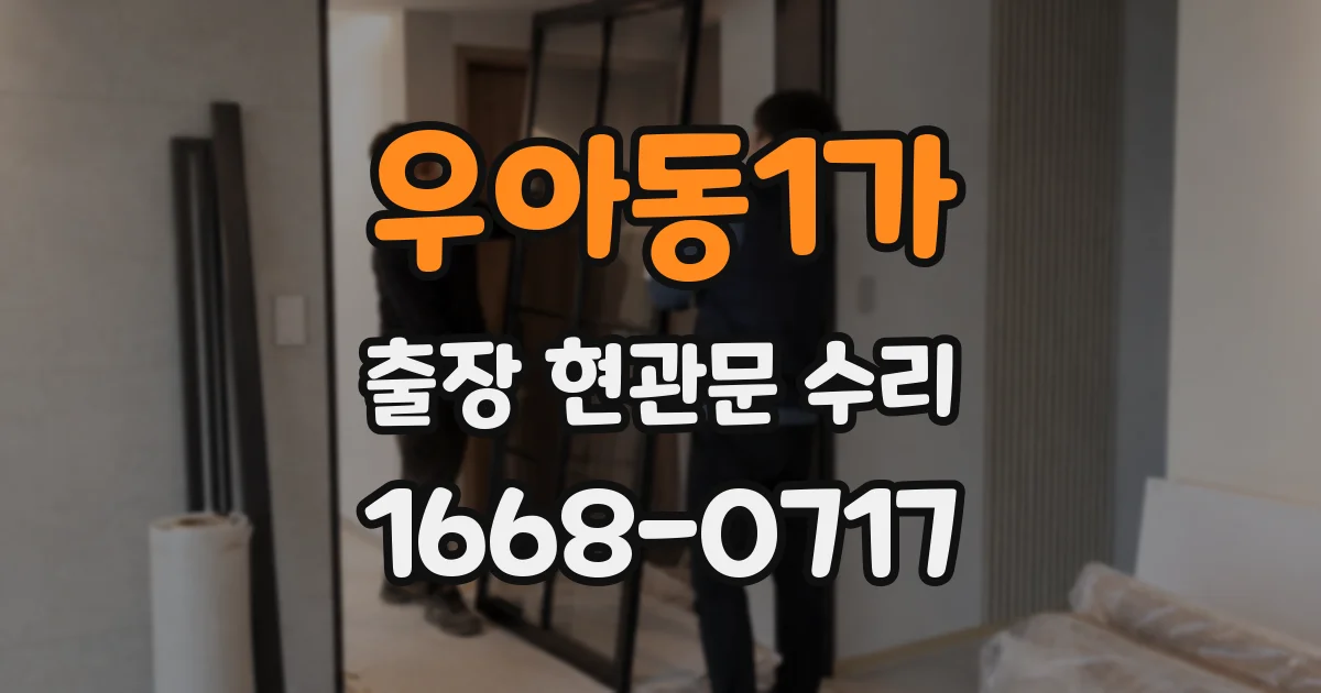 우아동1가 출장 현관문 수리