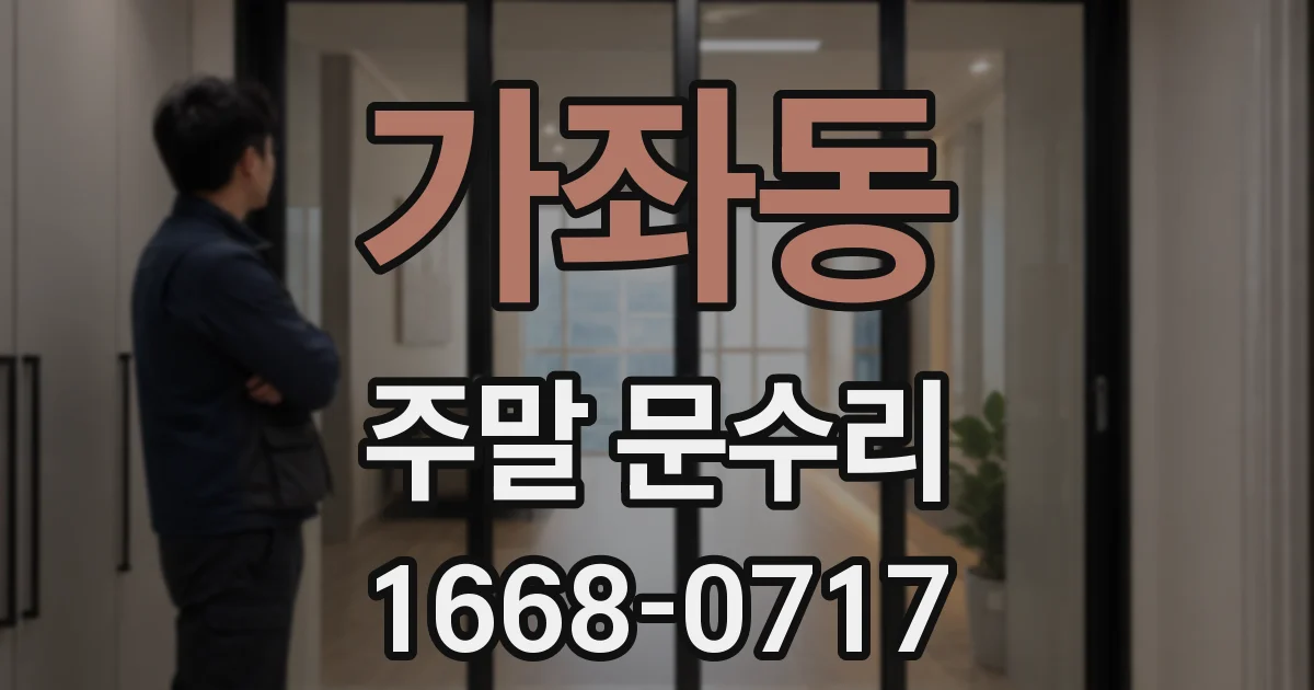 가좌동 주말 문수리
