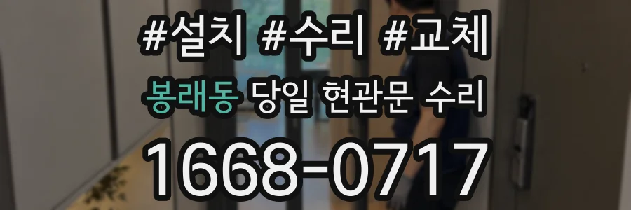 봉래동 당일 현관문 수리