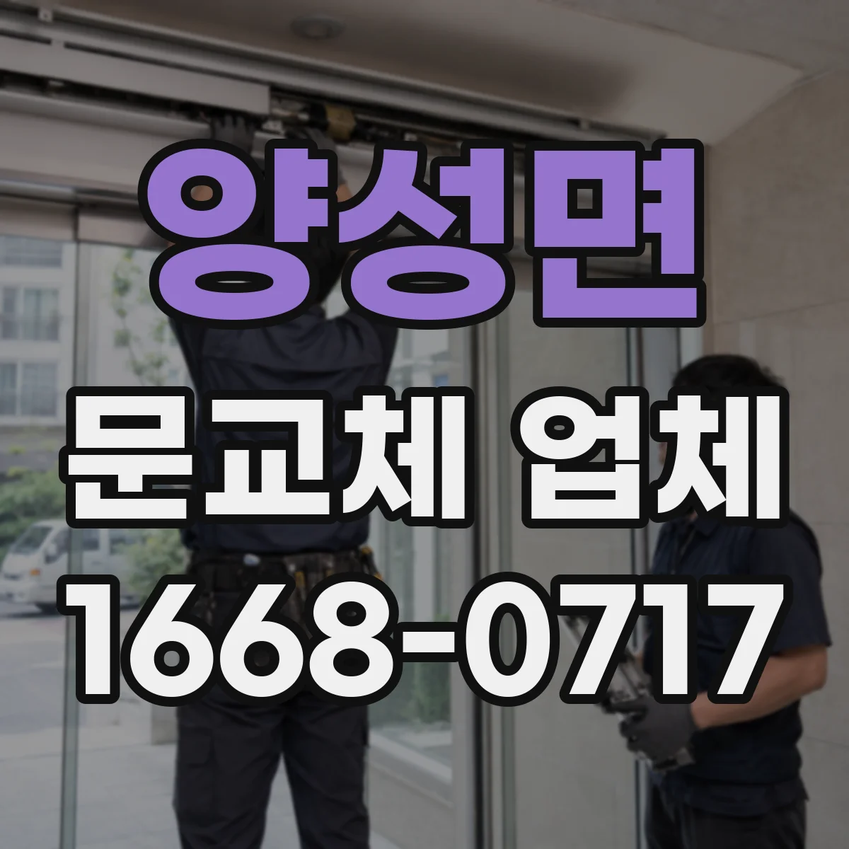 양성면 문교체 업체