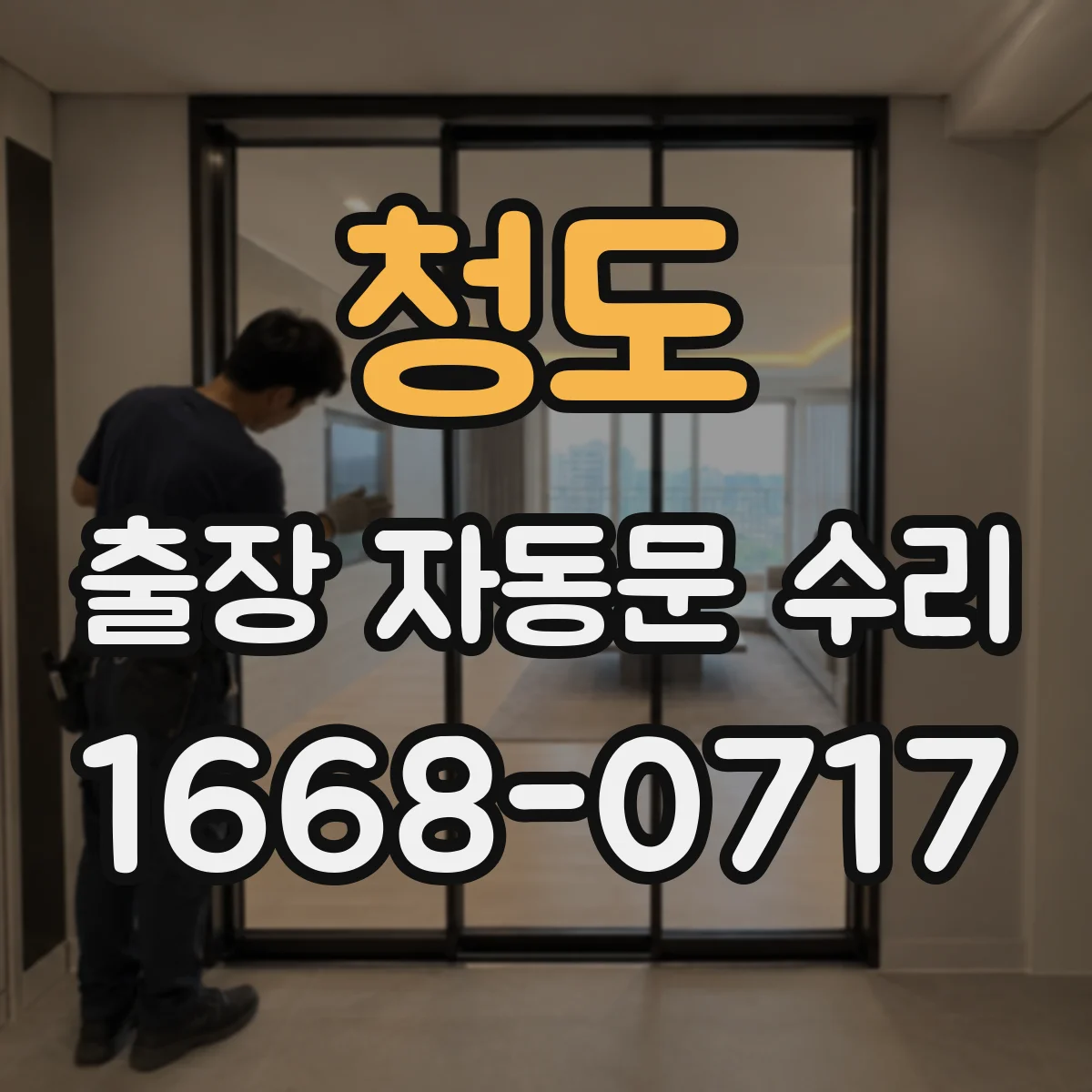 청도 출장 자동문 수리