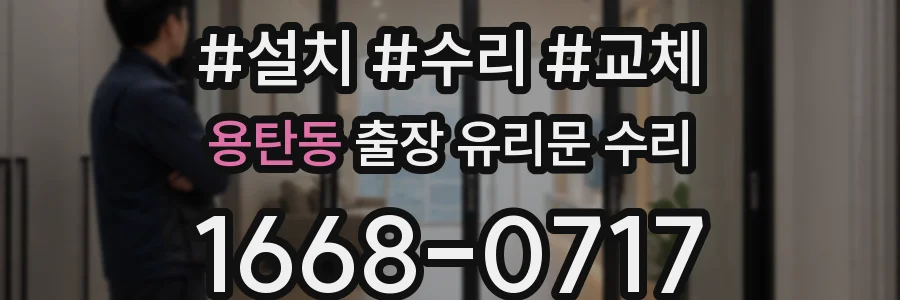 용탄동 출장 유리문 수리