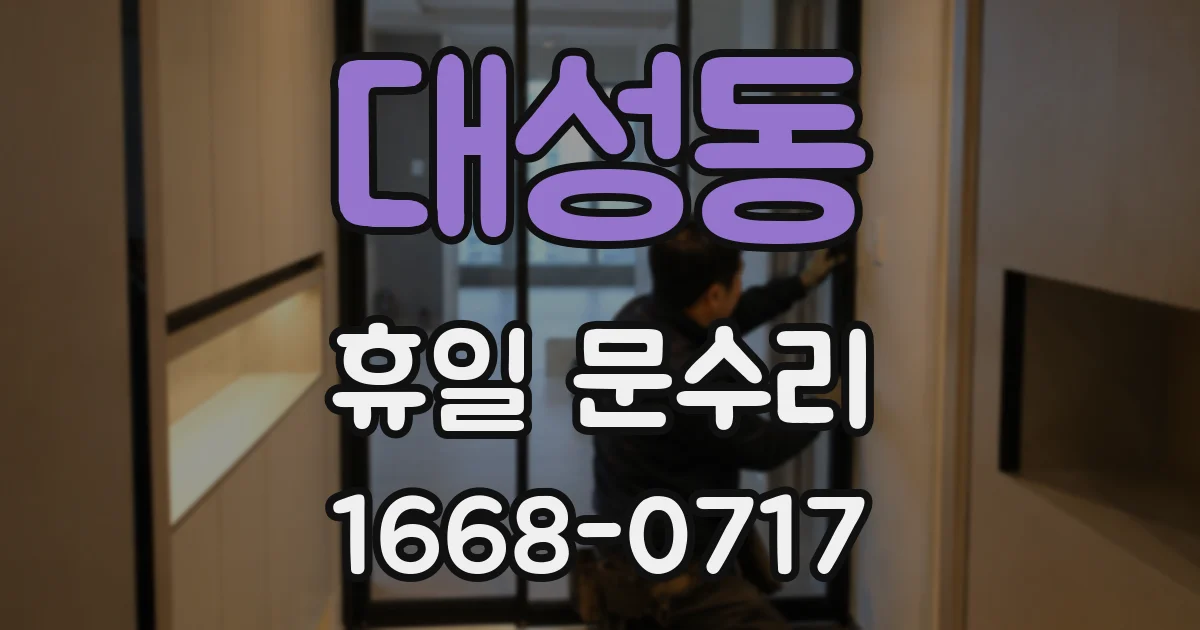 대성동 휴일 문수리