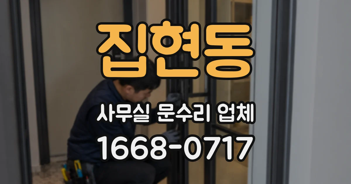 집현동 사무실 문수리 업체