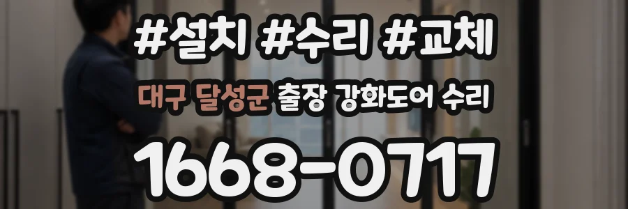 대구 달성군 출장 강화도어 수리