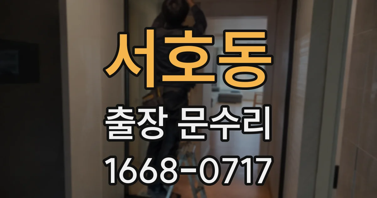서호동 출장 문수리