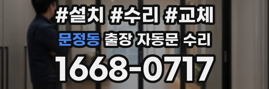 문정동 출장 자동문 수리