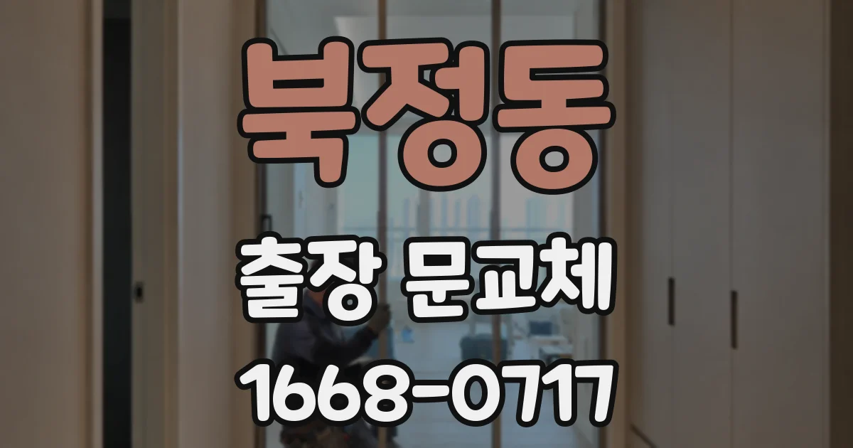 북정동 출장 문교체