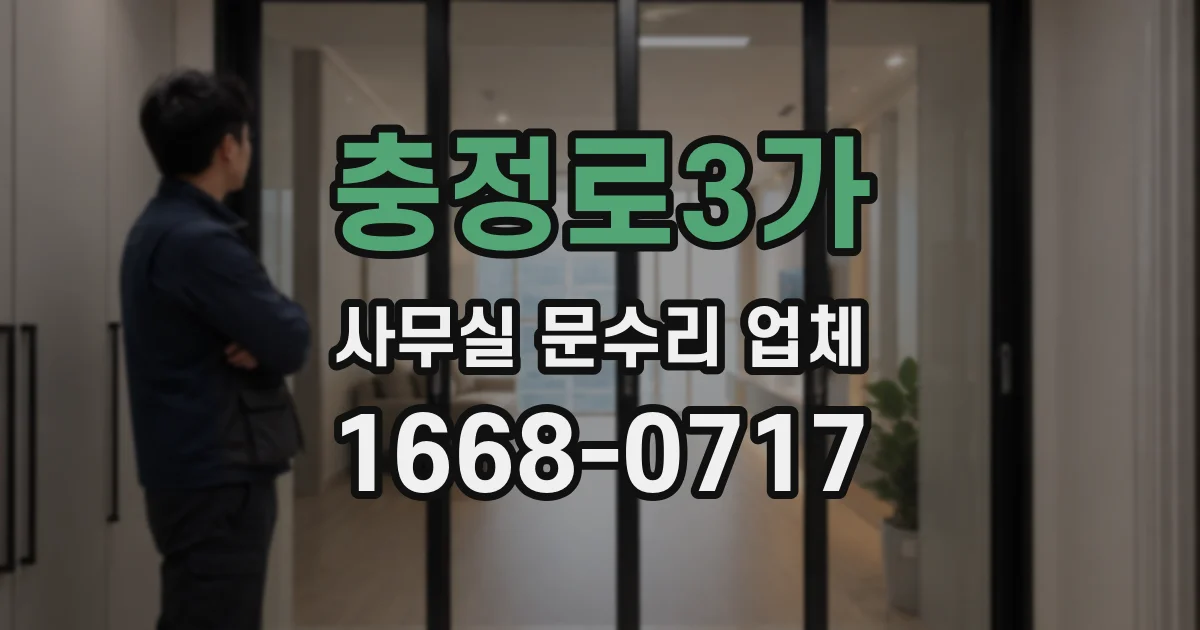 충정로3가 사무실 문수리 업체