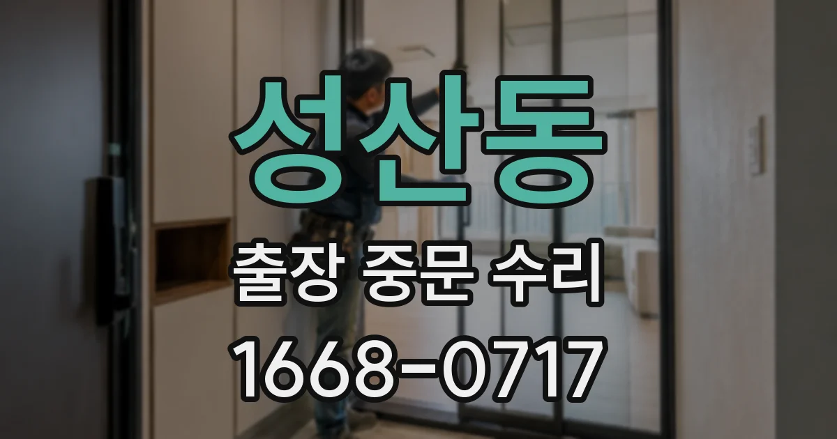 성산동 출장 중문 수리