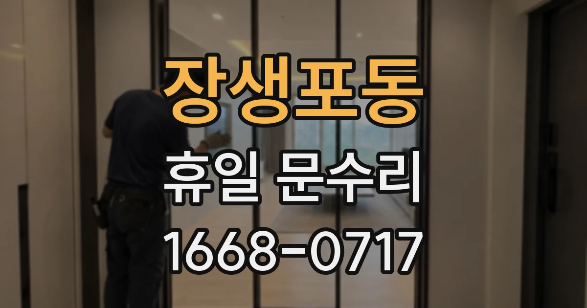 장생포동 휴일 문수리