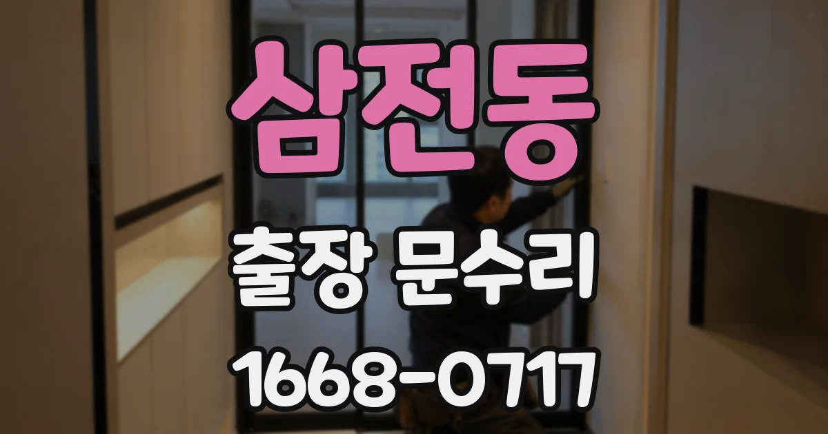 삼전동 출장 문수리