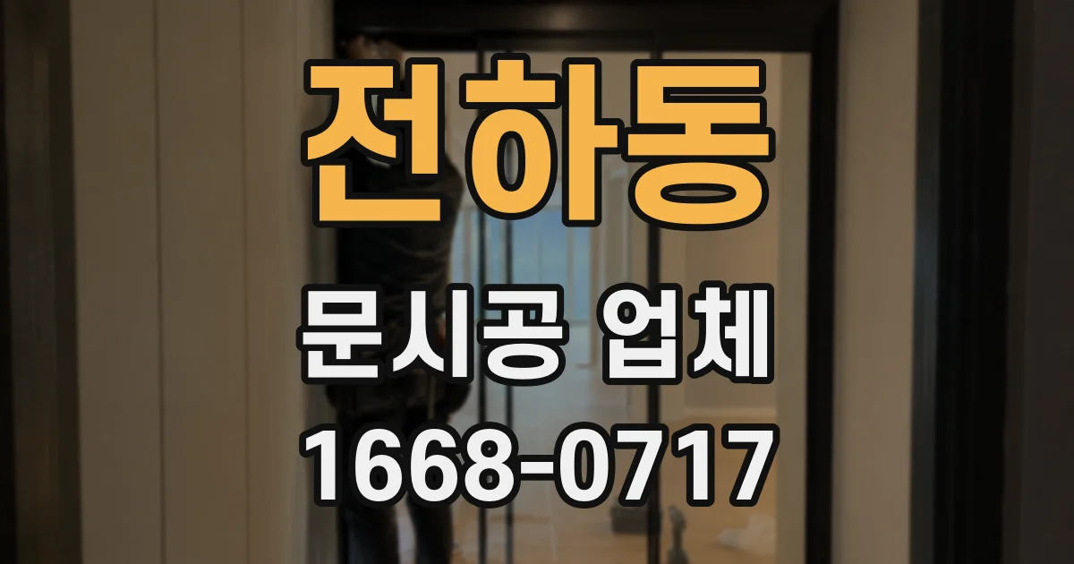 전하동 문시공 업체