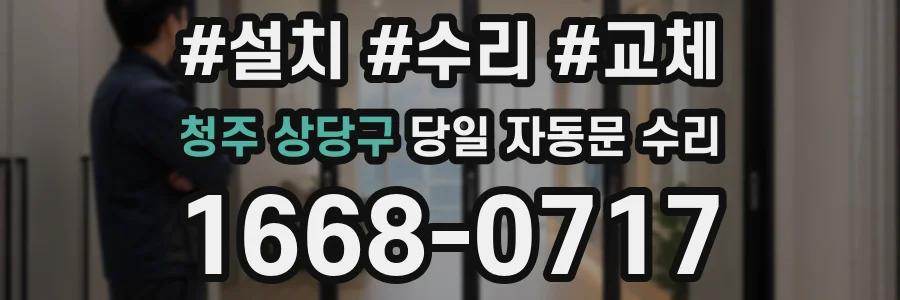 청주 상당구 당일 자동문 수리