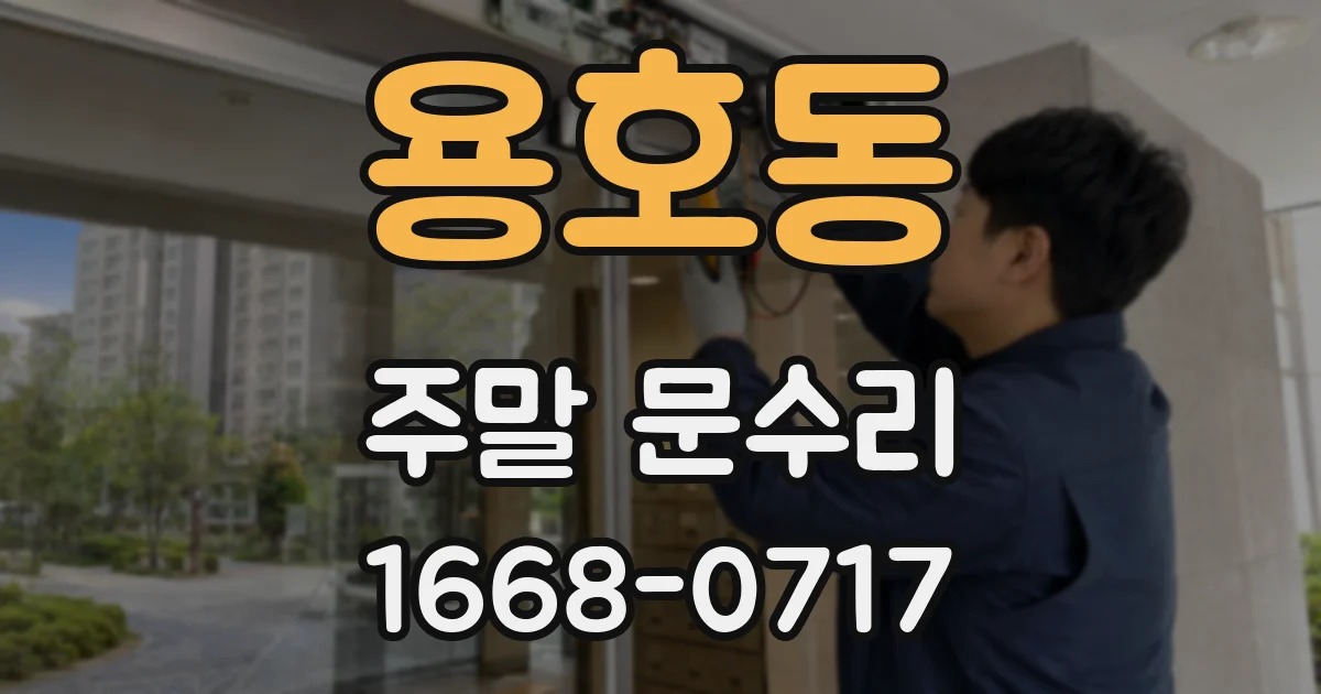 용호동 주말 문수리