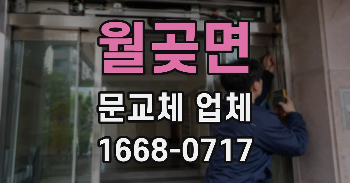 월곶면 문교체 업체