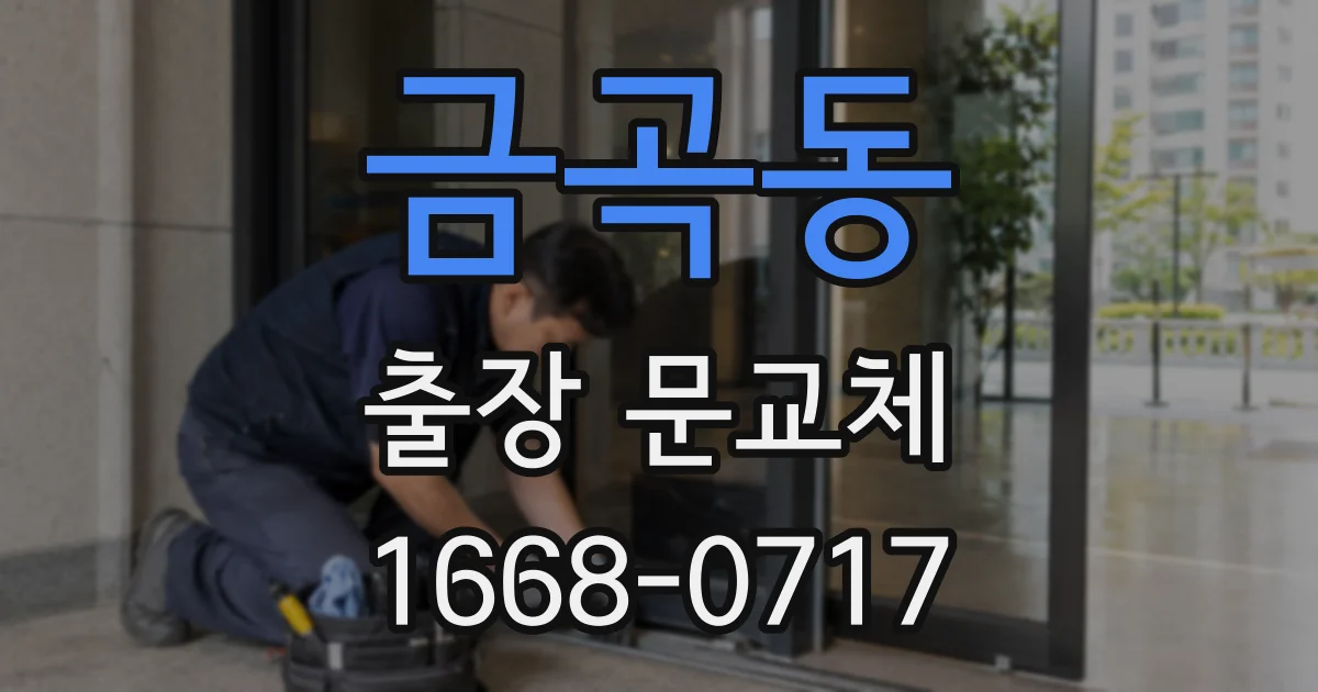 금곡동 출장 문교체