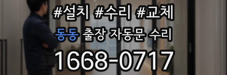동동 출장 자동문 수리
