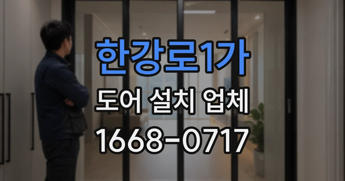 한강로1가 도어 설치 업체