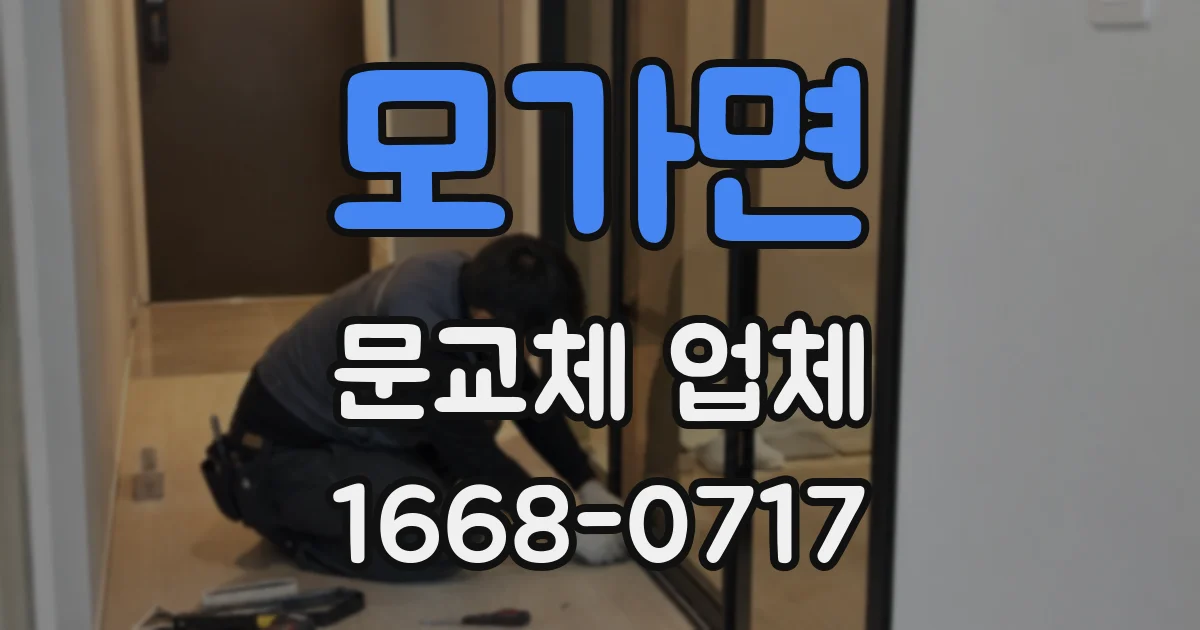 모가면 문교체 업체
