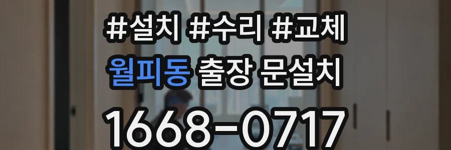 월피동 출장 문설치