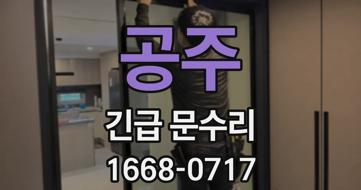 공주 긴급 문수리