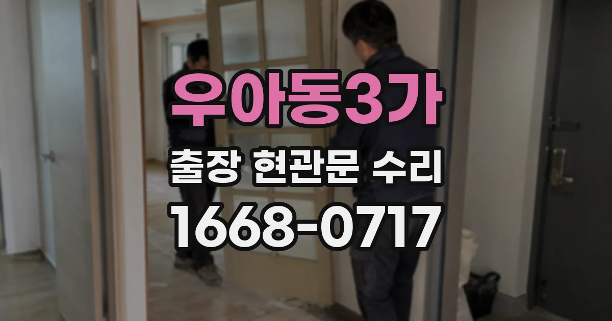 우아동3가 출장 현관문 수리