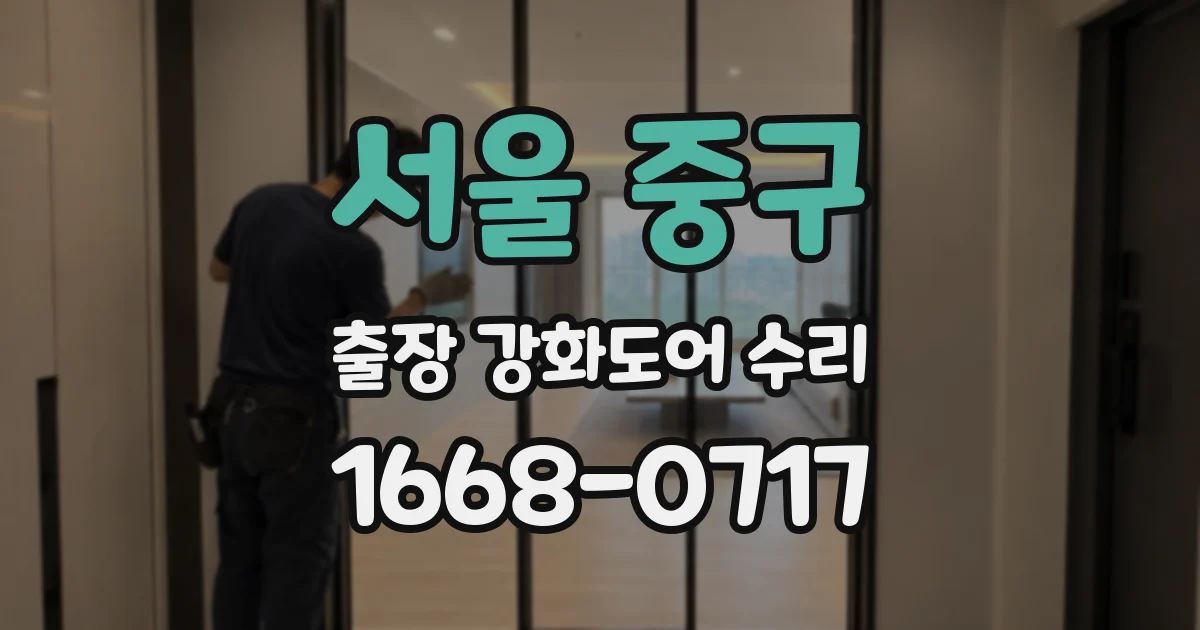 서울 중구 출장 강화도어 수리
