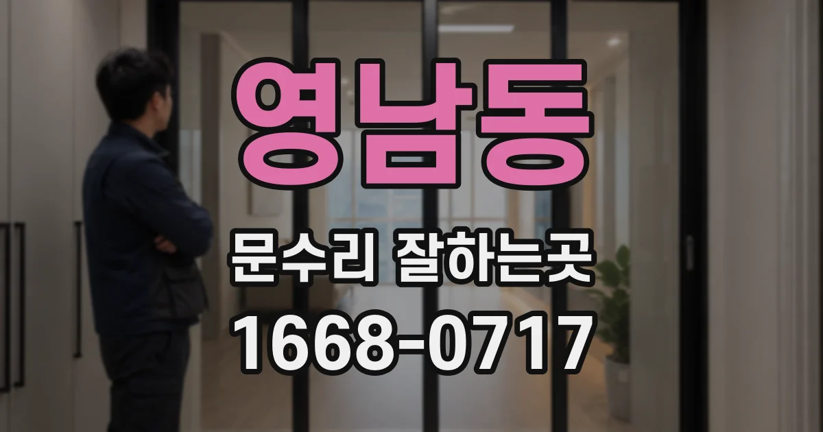 영남동 문수리 잘하는곳